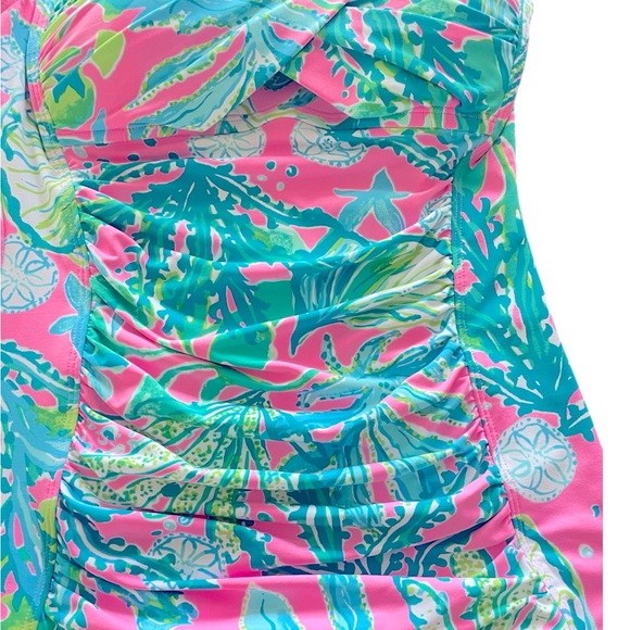 NWT - Lilly Pulitzer pink tankini top Size 2 - Picture 2 of 6